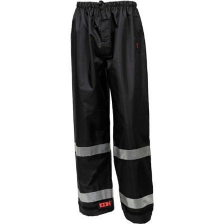 TINGLEY RUBBER Tingley® Icon„¢ Waterproof Breathable Pants W/Silver Reflective Tape, Black, 3XL P24123.3X